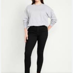 Old Navy‎ women’s size 14 mid rise, stretch skinny black jeans New without tags
